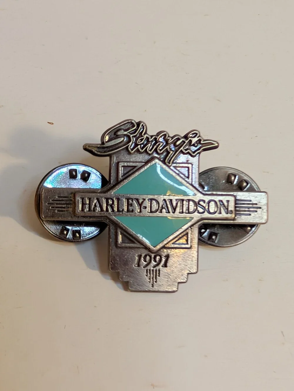 Harley-Davidson 1991 Collector Pin - Teal Accent